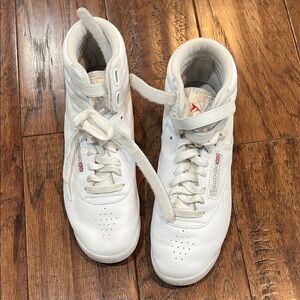 Reebok Classic White High-Top Sneakers